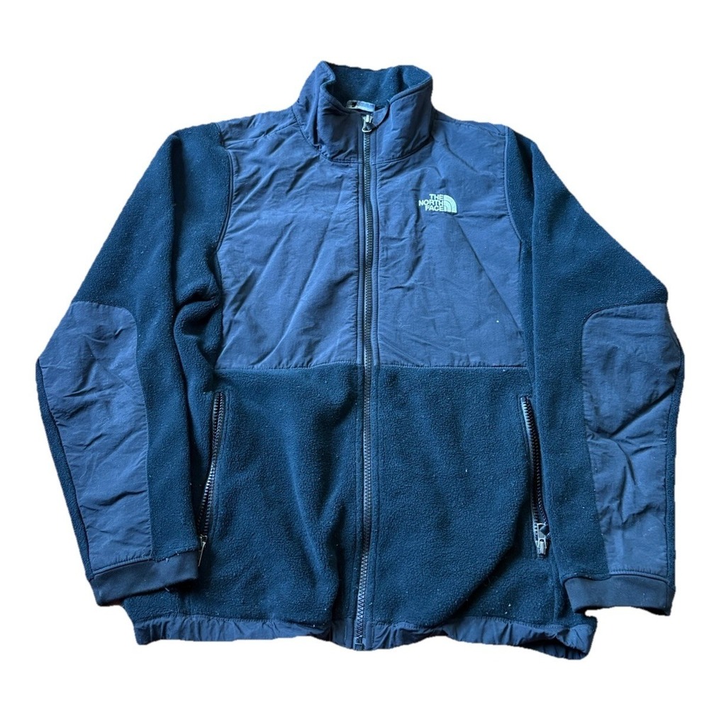 The North Face Denali Fleece Jacket Girl's‎ Size XL Black TNF Youth